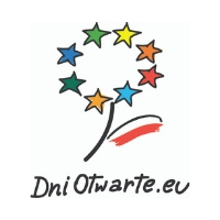 Logo Dni Otwartych Funduszy Europejskich - kwiat z gwiazdek UE w różnych kolorach, listek z polską flagą.